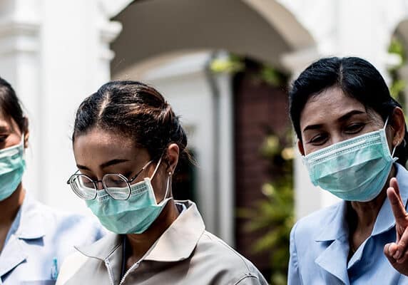 COVID Relief volunteers in Bangkok